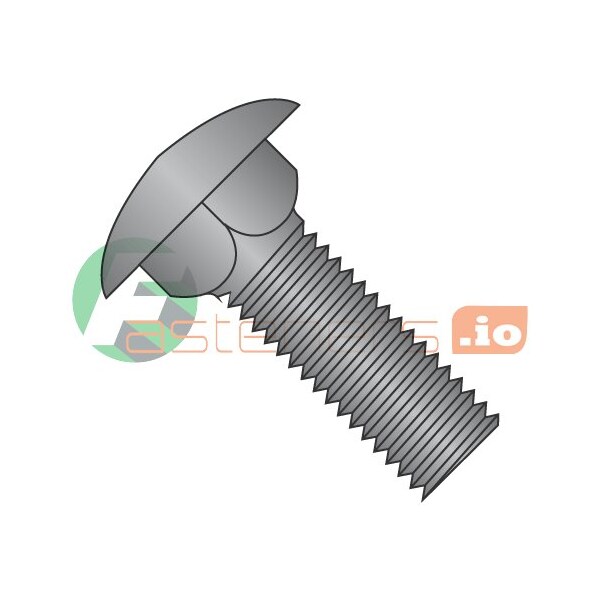 Newport Fasteners Carriage Bolt, #10-24, 1-1/2 in L, Steel, Black Oxide, 2000 PK 541810 - main
